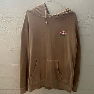 Jacks surfboards tan hoodie. Size Large. Same logo on the back of jacket.